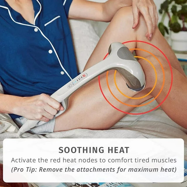 HoMedics Percussion Action Massager with Heat and Dual Pivoting Heads